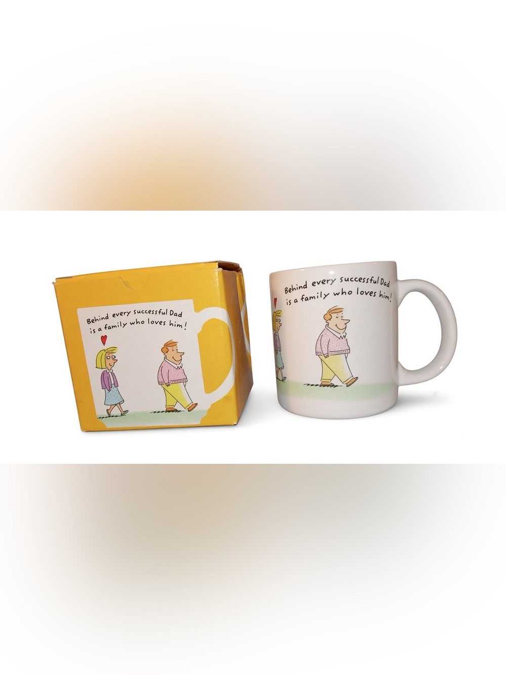 Dad Cartoon Ceramic Coffee Mug Father Gift